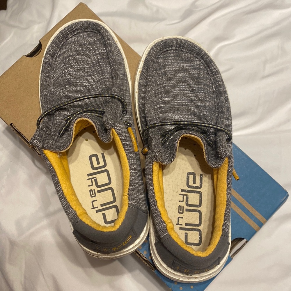 Youth size Hey Dude. Size K11. Like new condition.